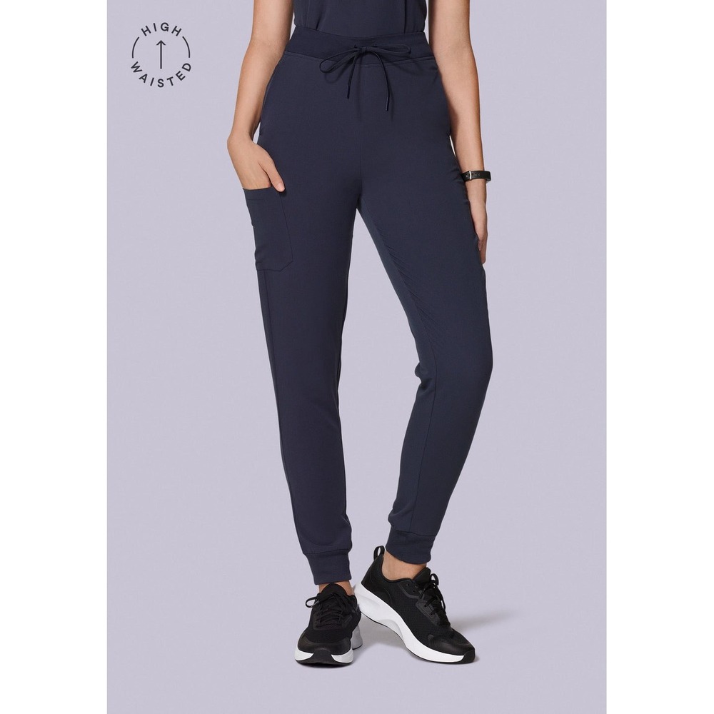 NEW Mandala High Waisted Jogger Scrub Pant Steel Gray Tall Medium Equa-Tek